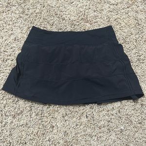 barley worn black lulu skirt